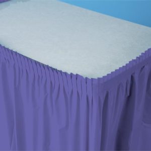 Purple 14'x29" Plastic Table Skirts