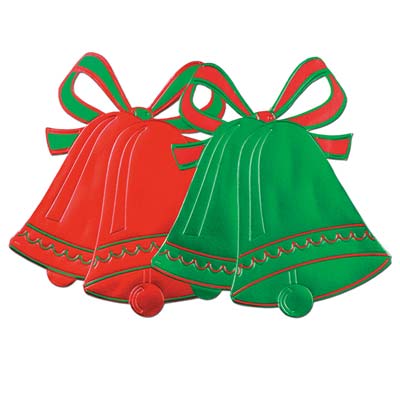 Foil Christmas Bell Silhouettes