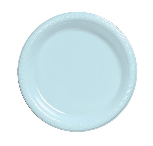 Pastel Blue 7" Luncheon Plastic Plates