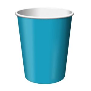Turquoise 9 oz Paper Cups