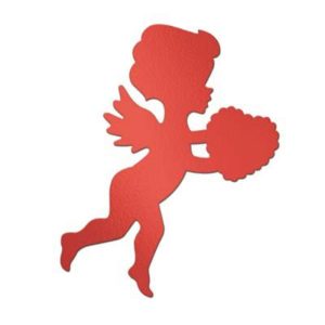 Red Foil Cupid Cutout