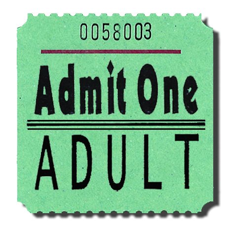 Adult Admit One Billboard Tickets