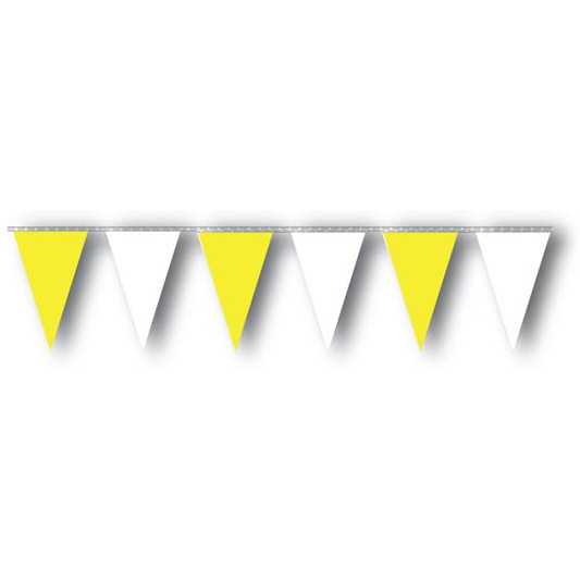 Yellow-White 100ft Pennant Strings