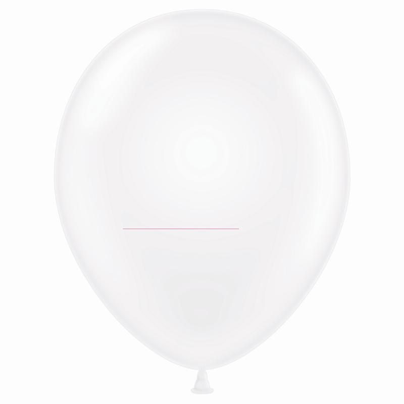 11" Crystal Clear Latex Balloons