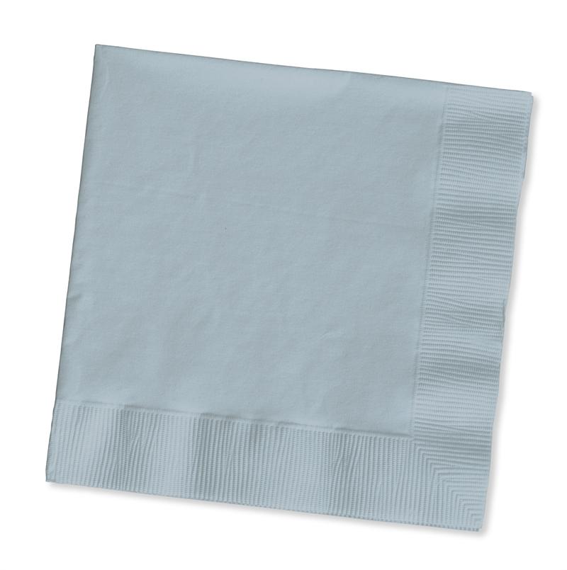 Shimmering Silver Luncheon Napkins