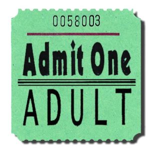 Adult Admit One Billboard Tickets