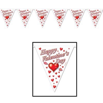 Valentines Day Pennant Banner