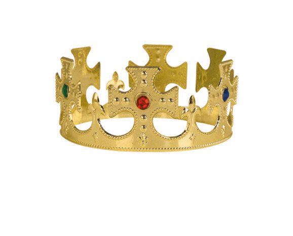 Plastic Jeweled King's Crowns