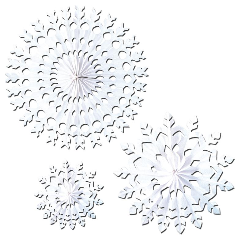 White Tissue Snowflakes - 28"