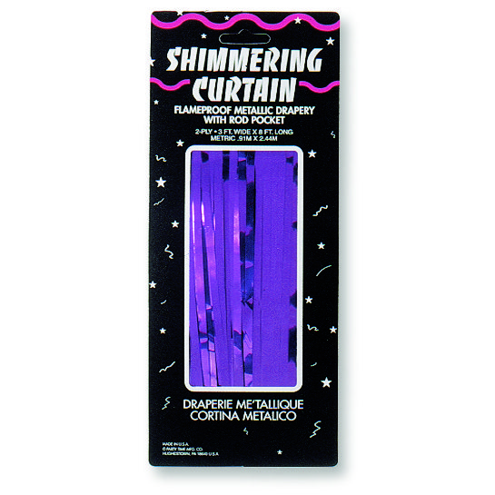 Purple Metallic Shimmering Curtain
