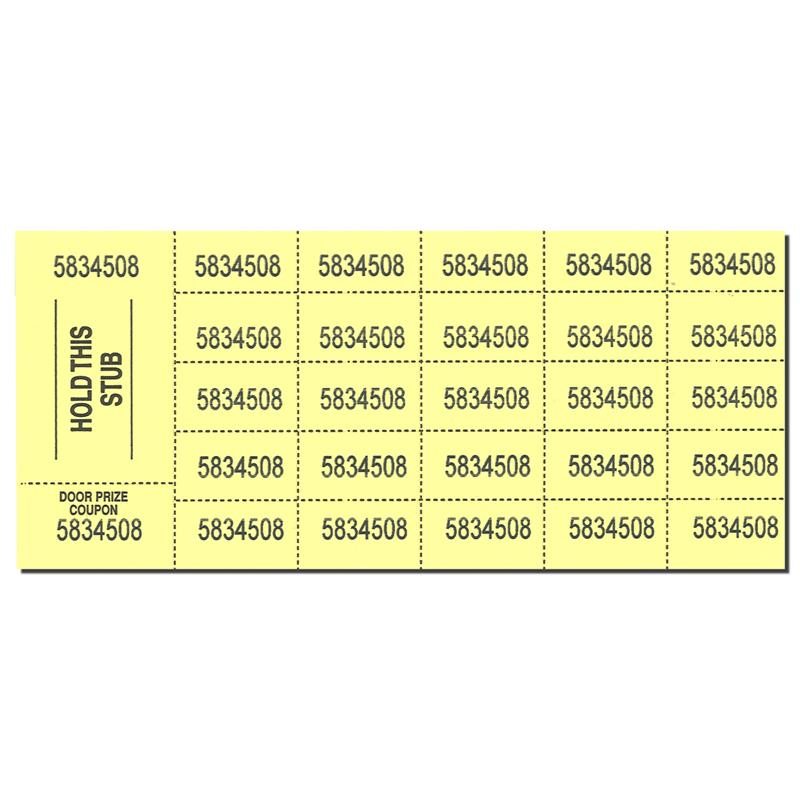 Chinese Auction Tickets