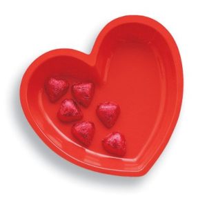 Red Heart Plastic Tray