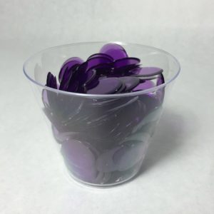 Transparent Violet Bingo Chips