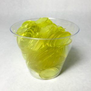Transparent Yellow Bingo Chips