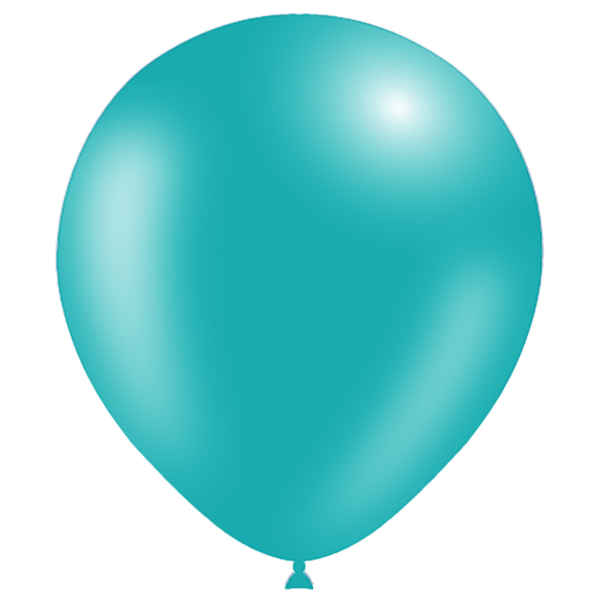 18" STANDARD TURQUOISE LATEX BALLOONS