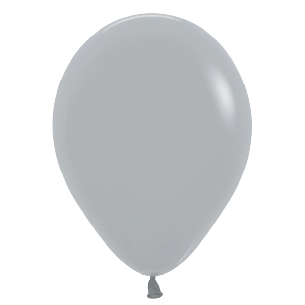 5" Deluxe Grey Latex Balloons