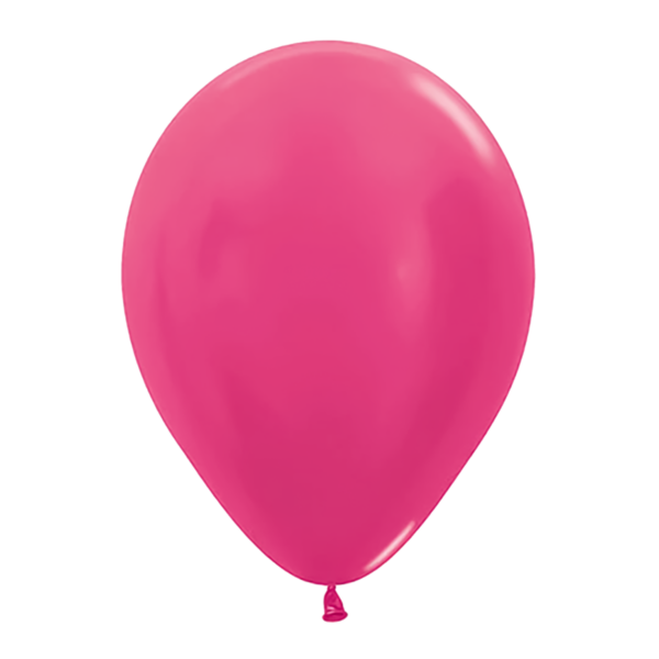 11" Metallic Fuchsia Latex Balloons