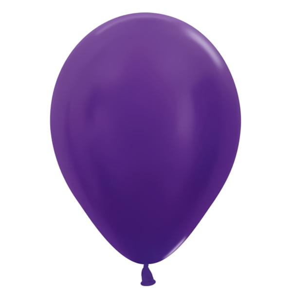 11" Metallic Violet Latex Balloons