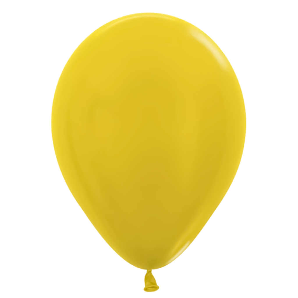Sempertex Metallic Yellow 11" Latex Balloon