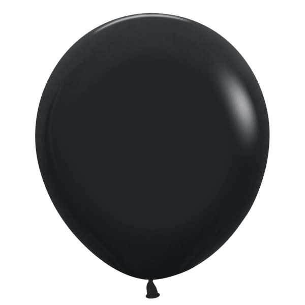 18" Deluxe Black Balloons