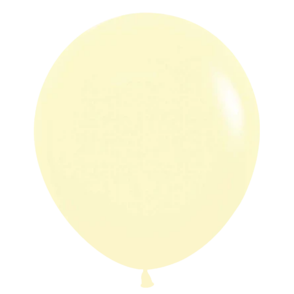 18" Pastel Matte Yellow Balloons