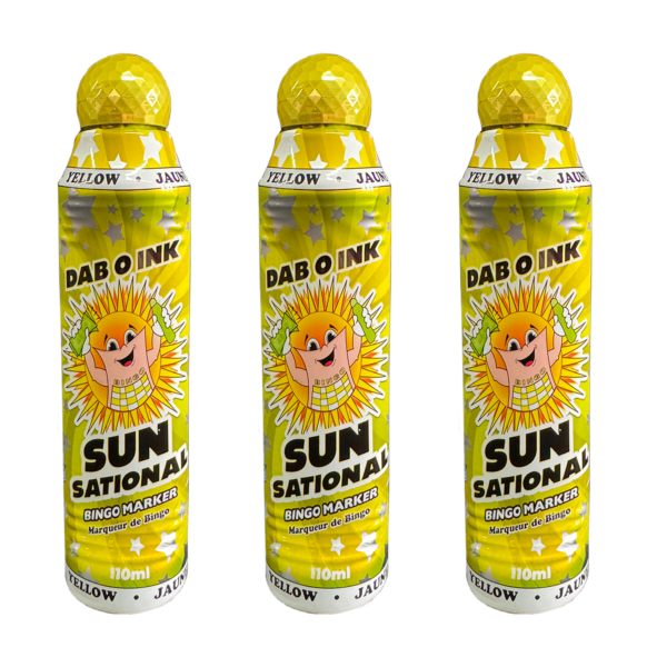 Sunsational 110ml Yellow Bingo Marker -12pk