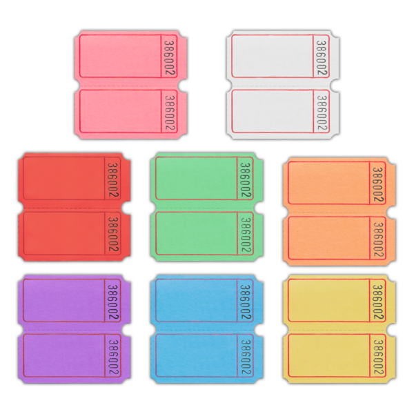 Classic Double Roll Blank Tickets