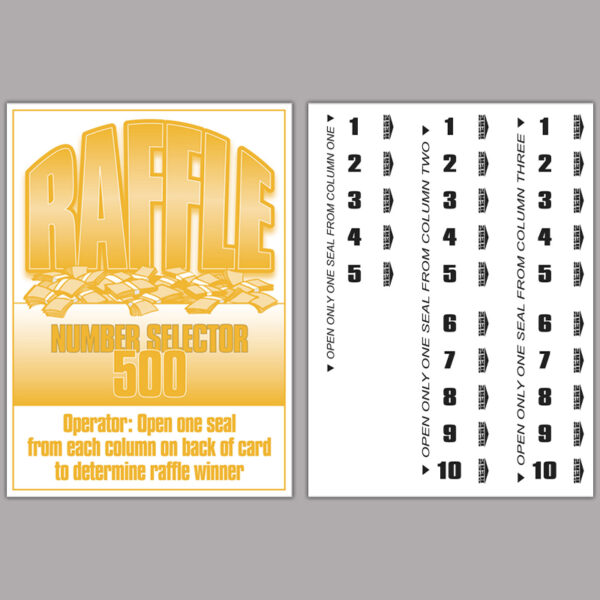 Raffle Seal Card Games 432 Ct - Image 6