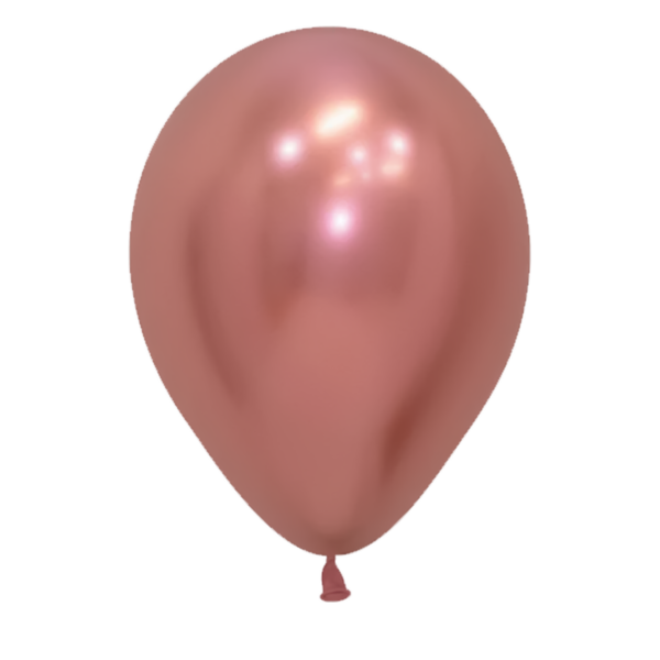 11" Reflex Rose Gold Latex Balloons