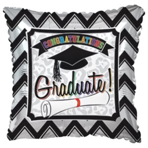 17" Congrats Grad Square Foil Balloon