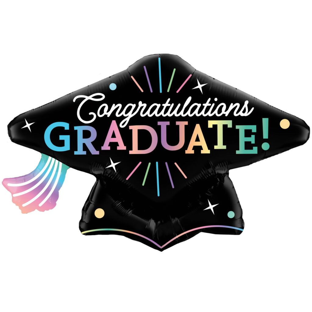 Congrats Graduate Cap Foil Balloon
