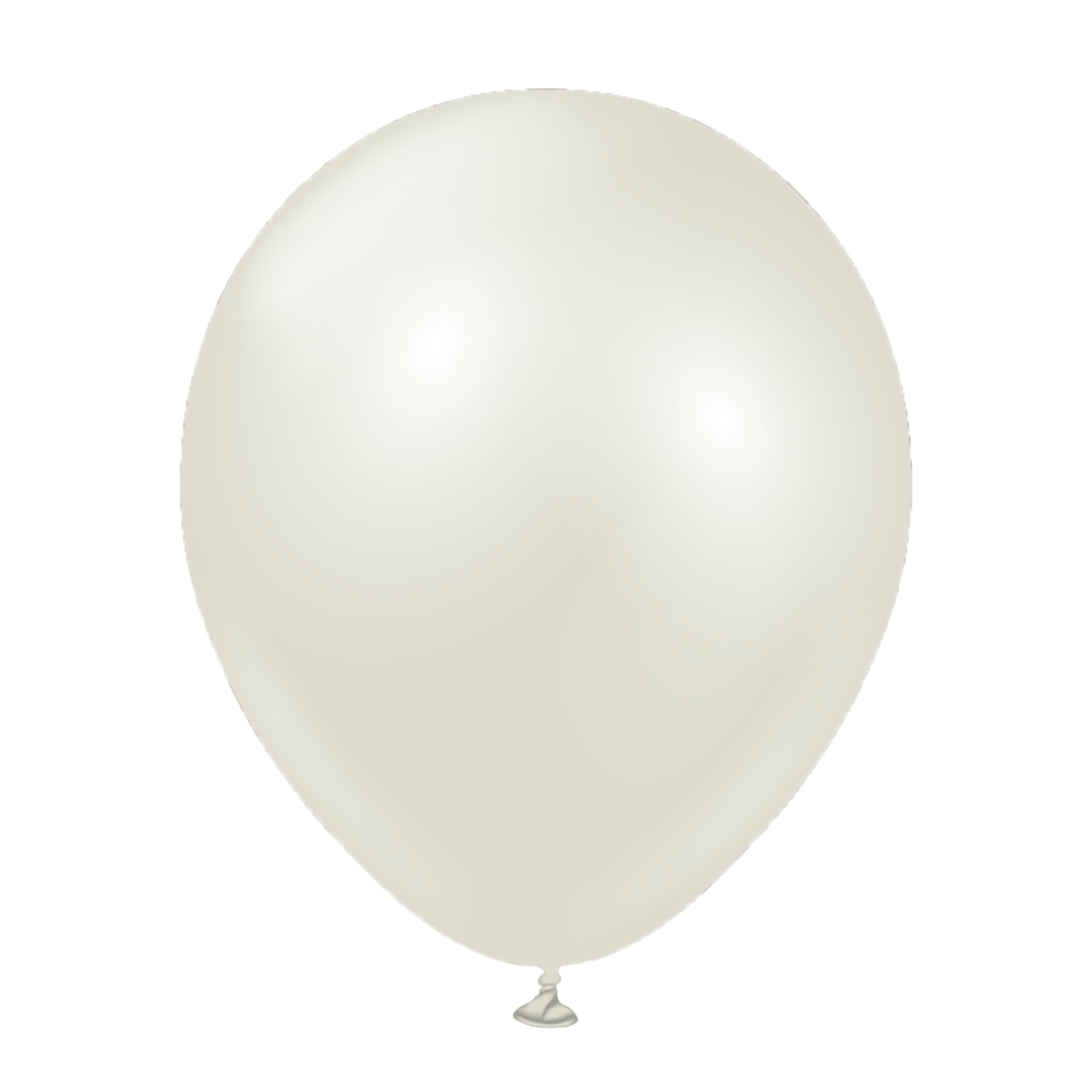 Kalisan Aura Ivory White 12" Latex Balloon