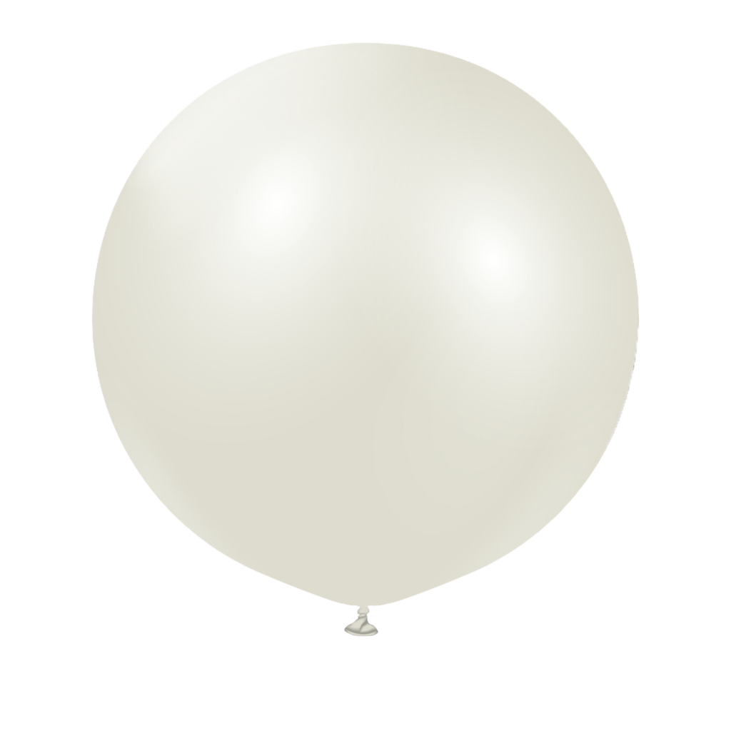 Kalisan Aura Ivory White 24" Latex Balloon