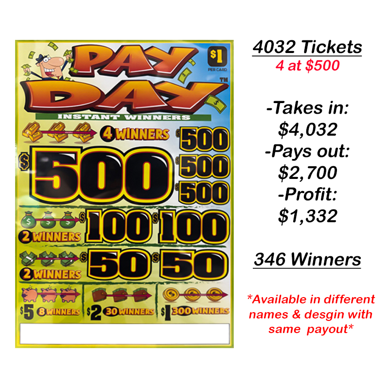 Pay Day Pull Tab Flair