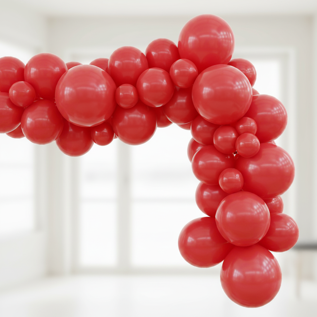 Red Latex Balloon Garland