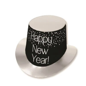 Black & Silver HNY After Dark Top Hat