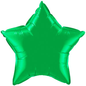 Star Green Foil Balloon